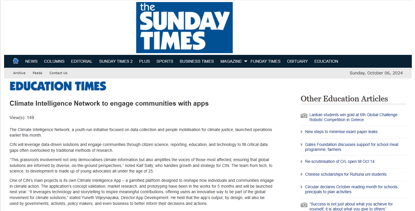 Climate Intelligence Network to engage communities with apps